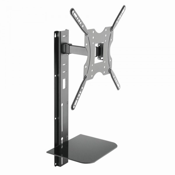 TV-Wandhalterung mit Ablage, neigbar -10°/+3°, schwenkbar -70°/70°, 32"-55", max. 30 kg Belastung, LogiLink® [BP0048]