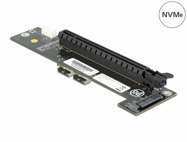 Konverter 2 x SFF-8654 zu PCIe x16 Bifurkation, Delock® [64148]