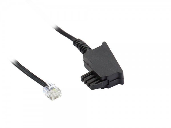 TAE-F Anschlusskabel für Import-Telefone, Länge: 6m, Good Connections®