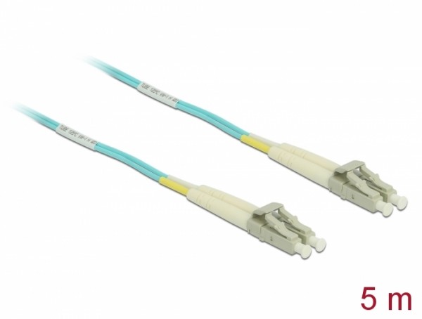 Kabel Lichtwellenleiter LC zu LC Multimode OM3 5 m, Delock® [86561]