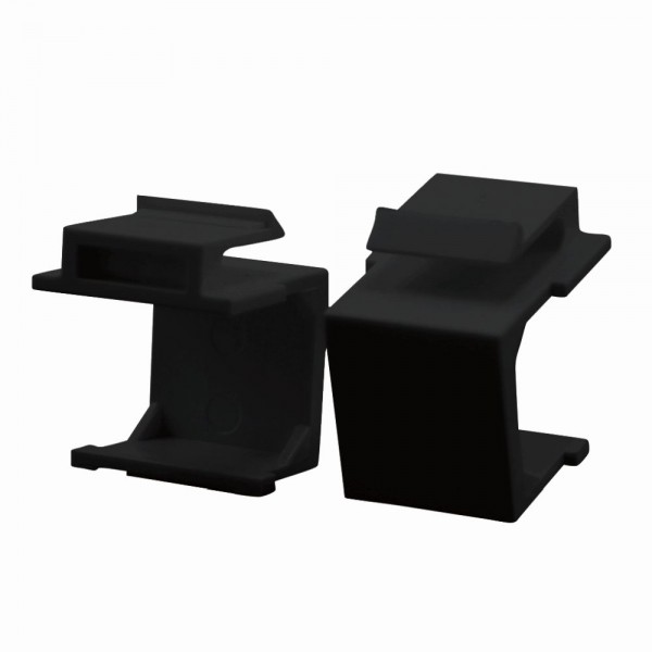Keystone Modul Abdeckung (10 Stück), schwarz, LogiLink® [NK0091]