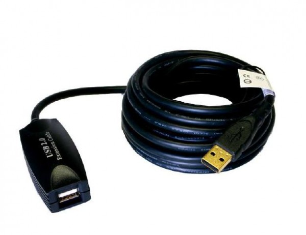 Verlängerungskabel, USB 2.0, aktiv, 12m, Exsys® [EX-1402]