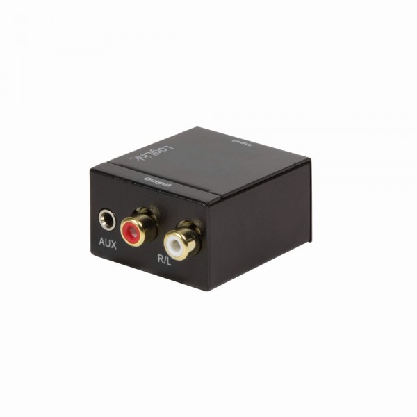Koaxial und Toslink zu analog L/R und 3,5 mm Klinkenstecker Audio-Konverter, LogiLink® [CA0101]