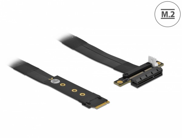 M.2 Key M zu PCIe x4 NVMe Adapter mit 20 cm Kabel, Delock® [64131]