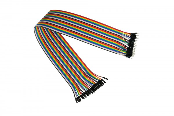 kabelmeister® Jumper Wire 40-Pin trennbare Adern für Arduino, Raspberry Pi etc., Stecker an Buchse, AWG28, 40cm