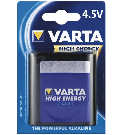 Varta® Batterie Alkali 4,5Volt Block - High Energy (4912); 1er Pack Blister
