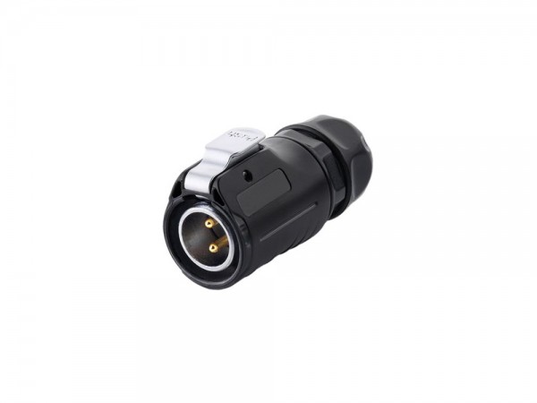 Industrie-Steckverbinder S1 - Power (2-Pin) Stecker mit Klick-Arretierung, Lötanschluss, M20, IP65/67, Good Connections®