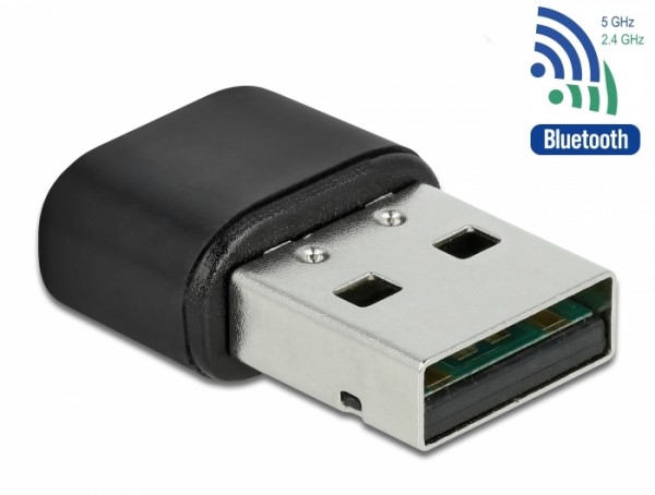 Bluetooth 4.2 und Dualband WLAN ac/a/b/g/n 433 Mbps USB Adapter , Delock® [61000]