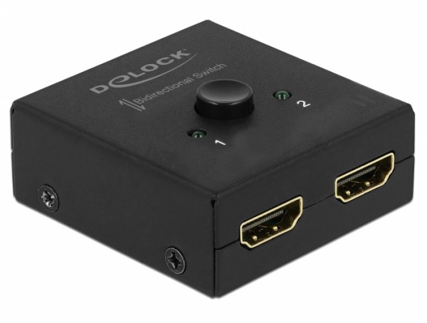 HDMI 2 - 1 Umschalter bidirektional 4K 60 Hz kompakt, Delock® [64072]