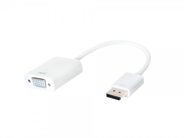 DisplayPort 1.2 auf VGA Adapter (Aktiv), LogiLink® [CV0059B]