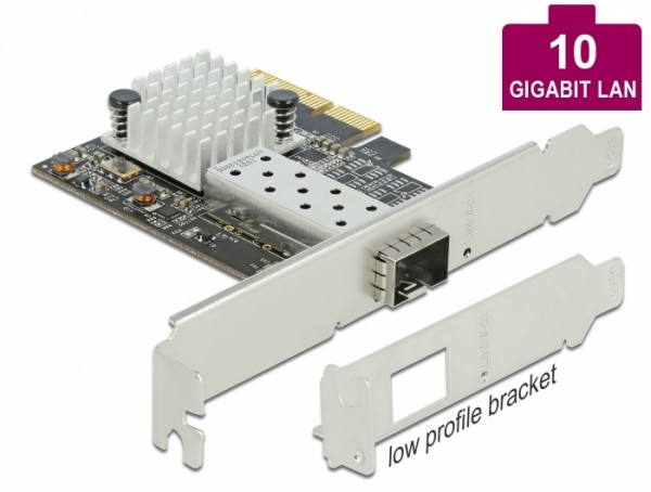 PCI Express x4 Karte 1 x SFP+ 10 Gigabit LAN AQC100, Delock® [89100]