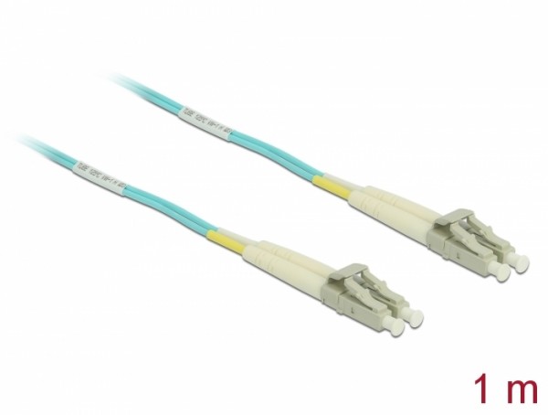 Kabel Lichtwellenleiter LC zu LC Multimode OM3 1 m, Delock® [86558]