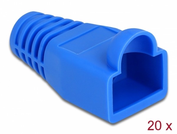 Knickschutztülle für RJ45 Stecker blau 20 Stück, Delock® [86728]