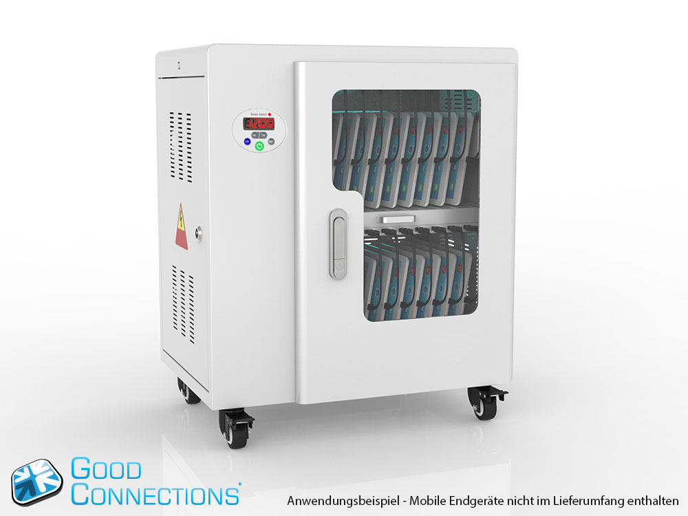 Tablet-Ladewagen für bis zu 20 Geräte, UV-C Desinfektion ...