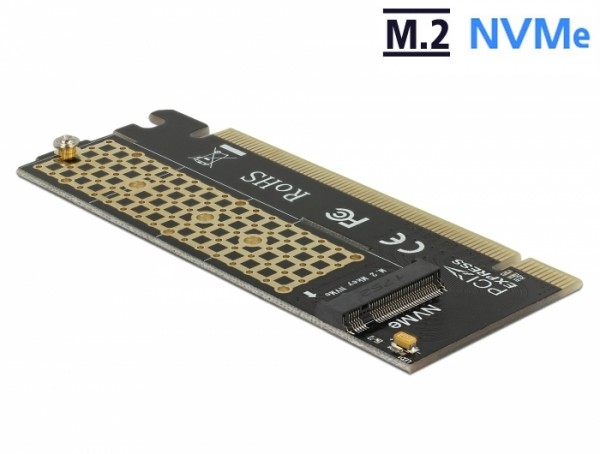 PCI Express x16 Karte zu 1 x NVMe M.2 Key M für Server , Delock® [90300]