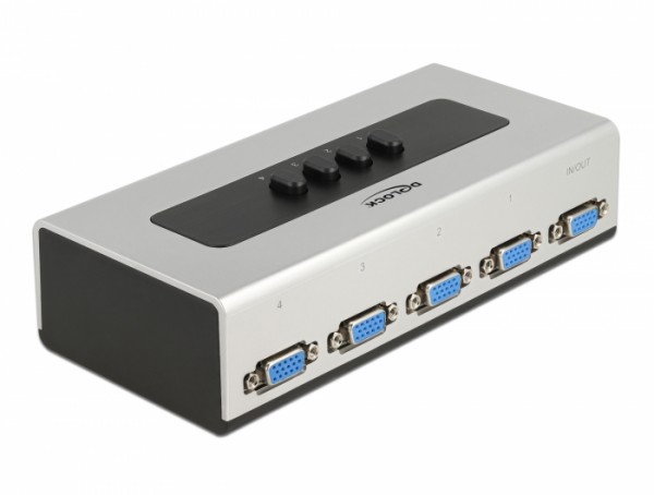 Umschalter VGA 4 Port manuell bidirektional, Delock® [87759]