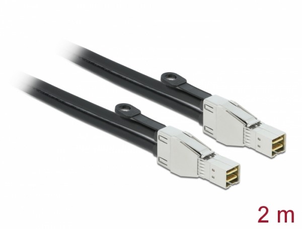 PCI Express Kabel Mini SAS HD SFF-8674 zu SFF-8674 2 m, Delock® [86622]
