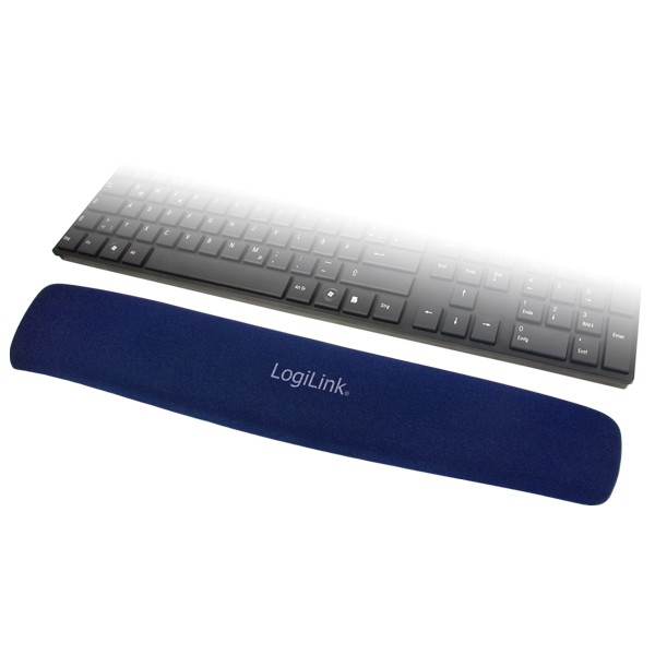 LogiLink® Tastatur Gel Handballenauflage, blau [ID0045]