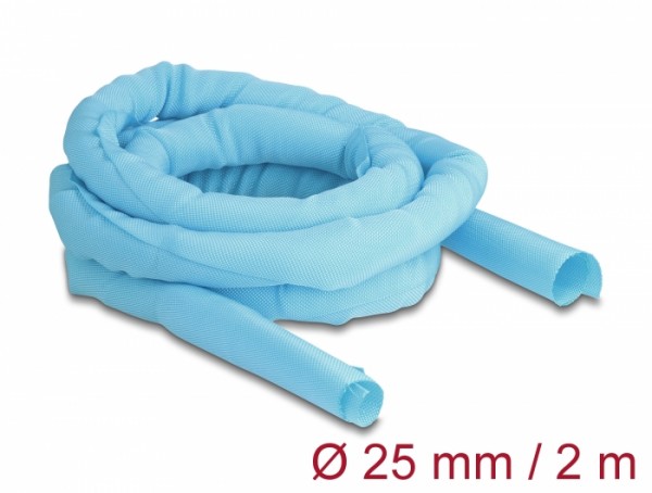 Gewebeschlauch selbstschließend hitzebeständig 2 m x 25 mm blau, Delock® [20879]