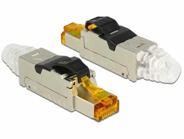 RJ45 Stecker Cat.6A, feldkonfektionierbar, Metall, Delock® [86285]