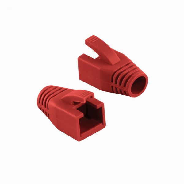 Knickschutztülle 8,0 mm für Cat.6 RJ45 Steckverbinder, rot, LogiLink® [MP0035R]