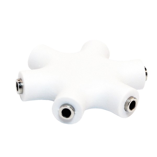 Splitter Audio, 6 x Stereo 3,5mm Buchsen, weiß, LogiLink® [CA1088]