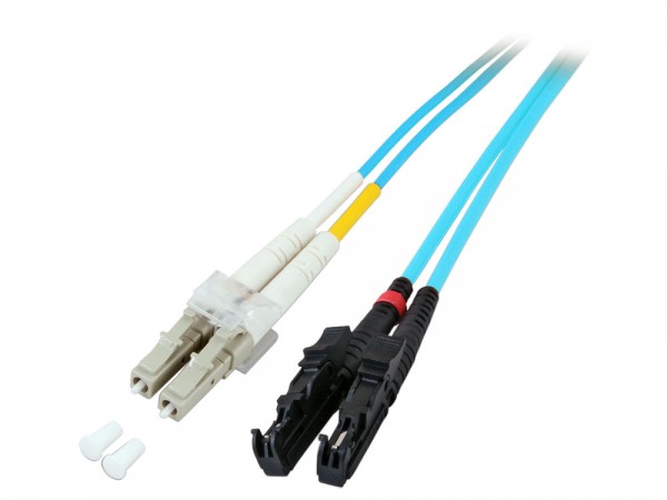 Patchkabel LWL Duplex OM4 (Multimode, 50/125) E2000®/LC, 15m, Good Connections®