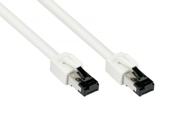 RNS® Patchkabel Cat. 8.1, S/FTP, PiMF, halogenfrei (LSZH), 2000MHz, 40Gbit/s, weiß, 5m, Good Connections®