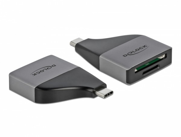 USB Type-C™ Card Reader für SD / MMC + Micro SD Speicherkarten – kompaktes Design, Delock® [64117]