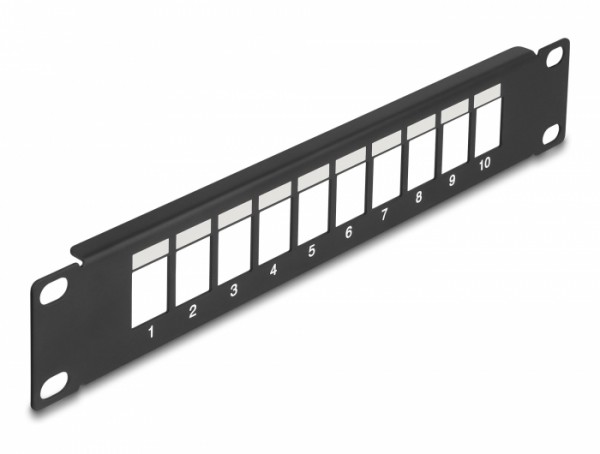 10" Keystone Patchpanel 10 Port schwarz, Delock® [66676]