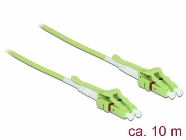 Kabel Lichtwellenleiter LWL Duplex OM5, Multimode, LC/LC, Uniboot, 10m, Delock® [85692]