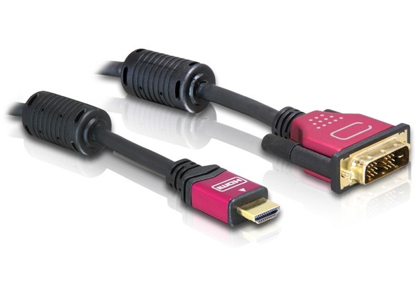 HDMI an DVI Kabel 1,8m Stecker / Stecker, Delock® [84342]