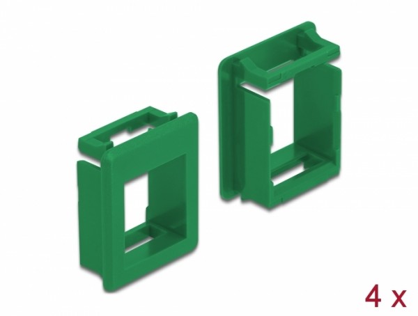 Keystone Halterung für Gehäuse 4 Stück grün, Delock® [86763]