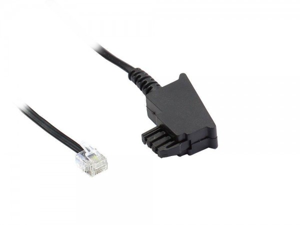 TAE-F Anschlusskabel für Import-Telefone, Länge: 15m, Good Connections®