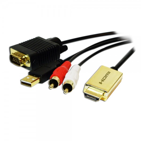 HDMI zu VGA + Audio Konverter, LogiLink® [CV0052A]
