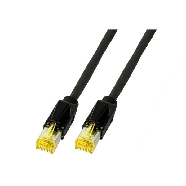 Cat. 6a, RJ45 Patchkabel HRS TM31 S/FTP Dätwyler 1200MHz 3,0m schwarz