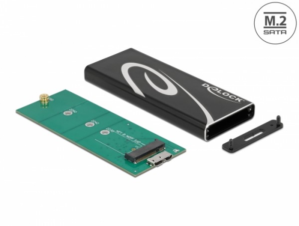 Externes Gehäuse SuperSpeed USB für M.2 SATA SSD Key B, Delock® [42007]