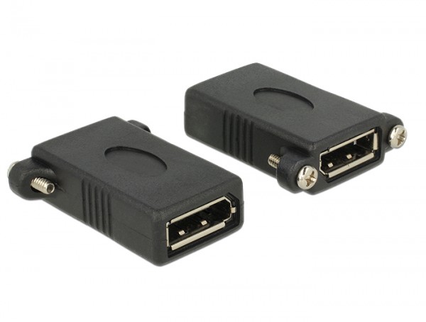 Adapter Displayport 1.1 Buchse an Displayport Buchse zum Einbau, Delock® [85123]
