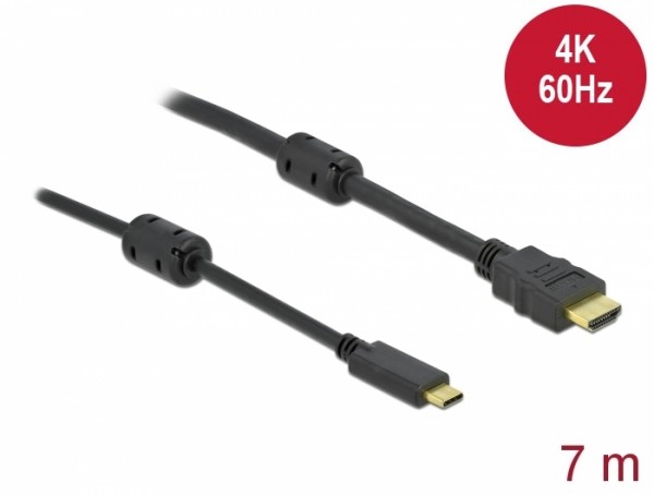 Aktives USB Type-C™ zu HDMI Kabel (DP Alt Mode) 4K 60 Hz 7 m, Delock® [85973]