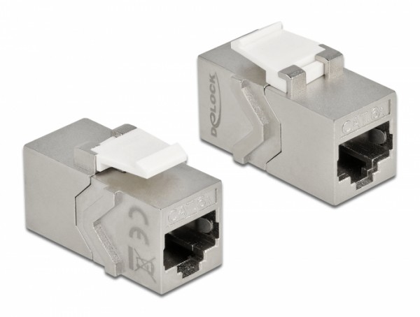 Keystone Modul RJ45 Buchse zu RJ45 Buchse Cat.6A, Delock® [86996]