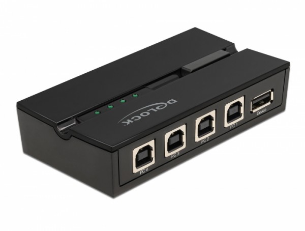 USB 2.0 Switch für 4 PC an 1 Gerät, Delock® [11493]