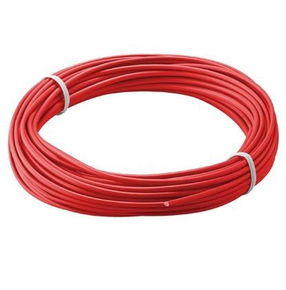 Kupferlitze isoliert, 10M, 1x0,14mm, rot, Good Connections®