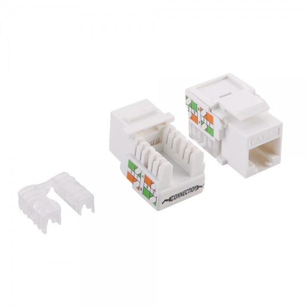 RJ45 Einbaubuchse Kat.5e, ungeschirmt, 90° LSA Anschluss , LogiLink® [NK4006]