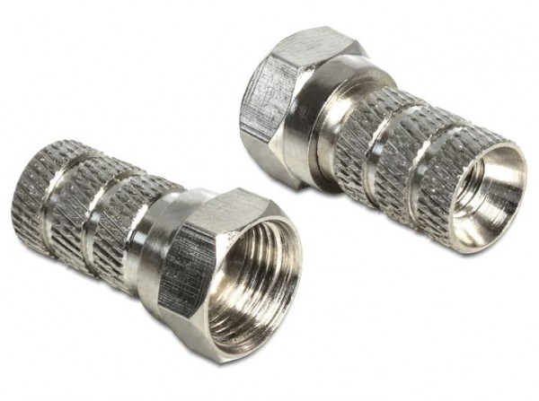 Adapter F Stecker 5,0 - 5,2 mm an Koax, Delock® [65615]