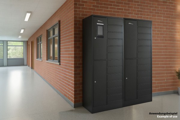 Erweiterungsmodul für Ladespind / Ladeschrank mit 12x Schließfächern, 65W USB-C™