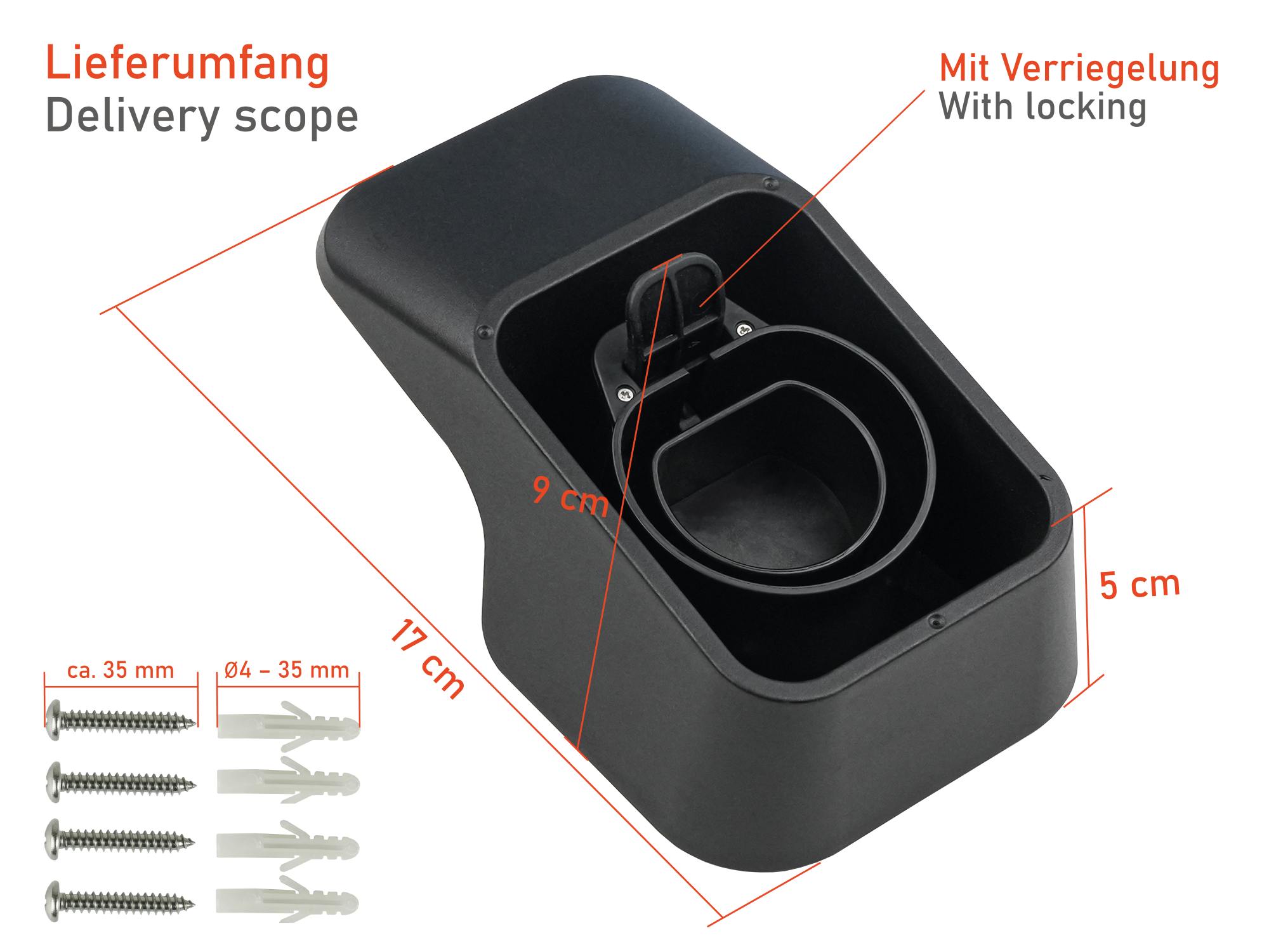 kabelmeister® Wandhalterung mit integrierter Kabelhalterung für Typ 2  Ladekabel von Elektro- und Hybridfahrzeugen, Ladekabel-Halterung, Elektromobilität