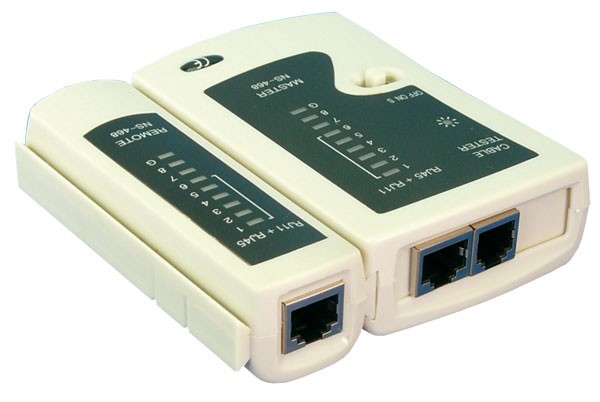 LogiLink® Kabeltester für RJ11, RJ12 und RJ45 mit Remote Einheit [WZ0010]