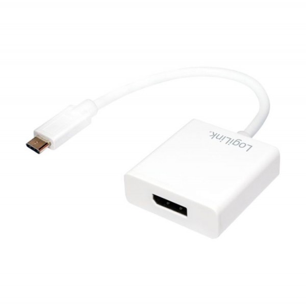Adapter USB-C Stecker auf DisplayPort Buchse, LogiLink® [UA0246A]