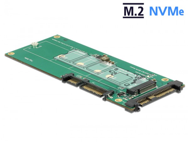 Konverter U.2 SFF-8639 NVMe / SATA 22 Pin an 1x M.2 Key M, Delock® [62864]