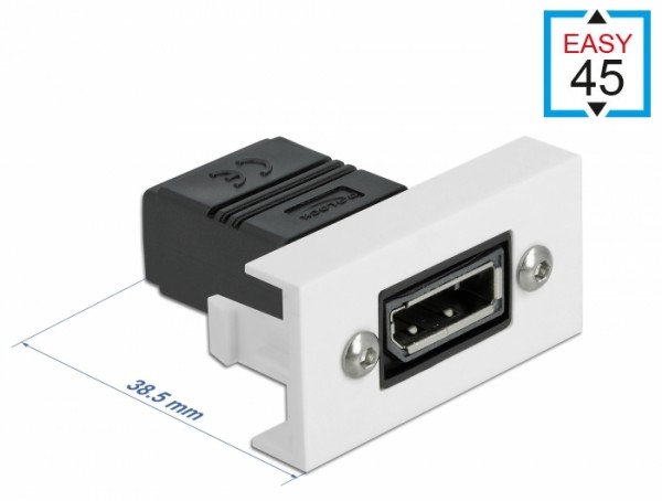 Easy 45 DisplayPort Modul gerade 22,5 x 45 mm , Delock® [81305]